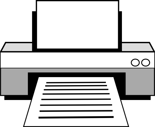 Printer Clipart Free Vector Computer Printer Clip Art - Printer Clipart Free Vector Computer Printer Clip Art (600x494)