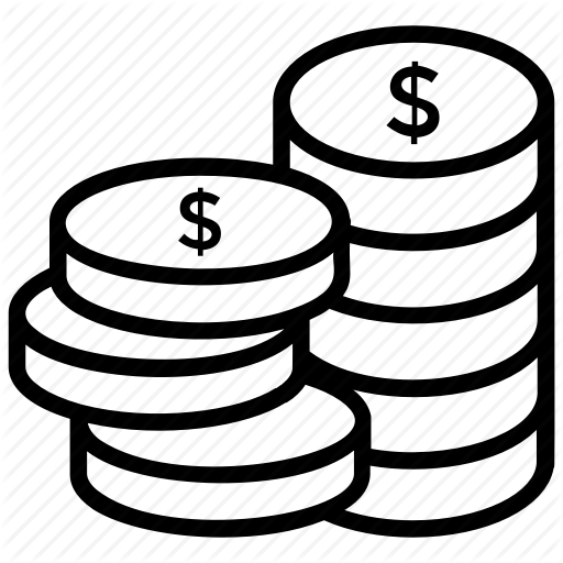 Coins Stack Money Icon - Coins Stack Money Icon (512x512)