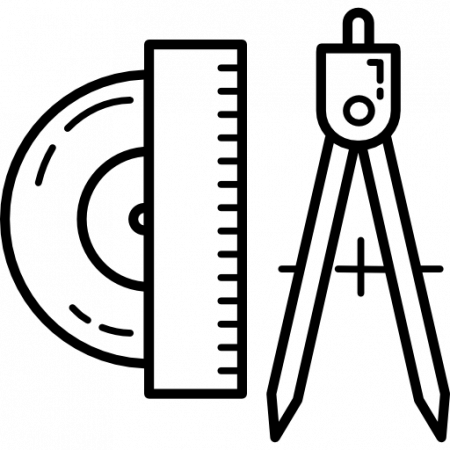 Transparent Protractor - Transparent Protractor (450x450)
