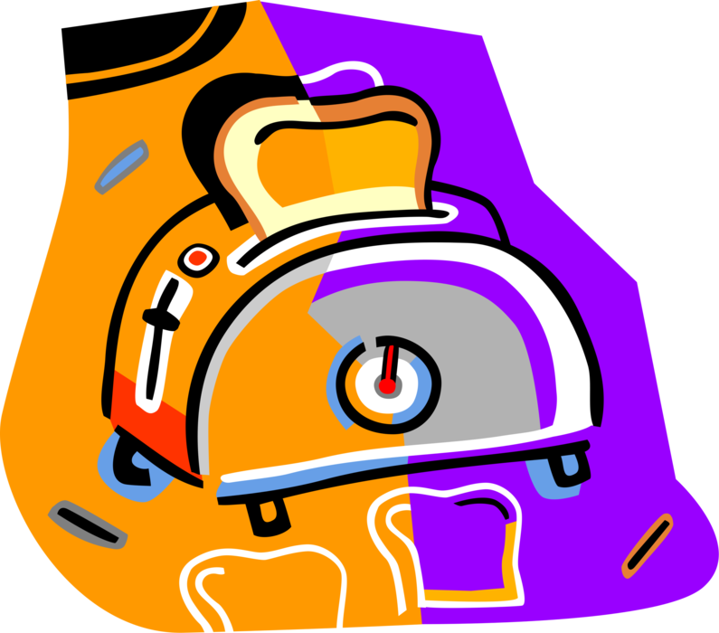Kitchen Or Toast Maker Vector Image Illustration - Kitchen Or Toast Maker Vector Image Illustration (795x700)
