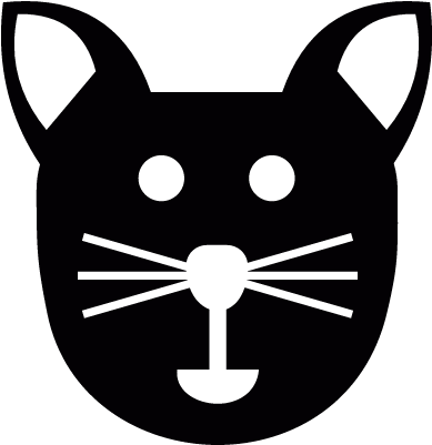 Cat Head Vector - Cat Head Vector (400x400)