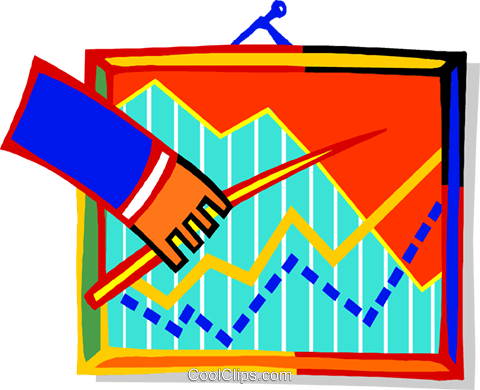 Hand With Pointer And Graph Royalty Free Vector Clip - Hand With Pointer And Graph Royalty Free Vector Clip (480x390)