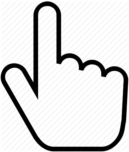 Pointer Clipart Hand Icon - Pointer Clipart Hand Icon (437x512)
