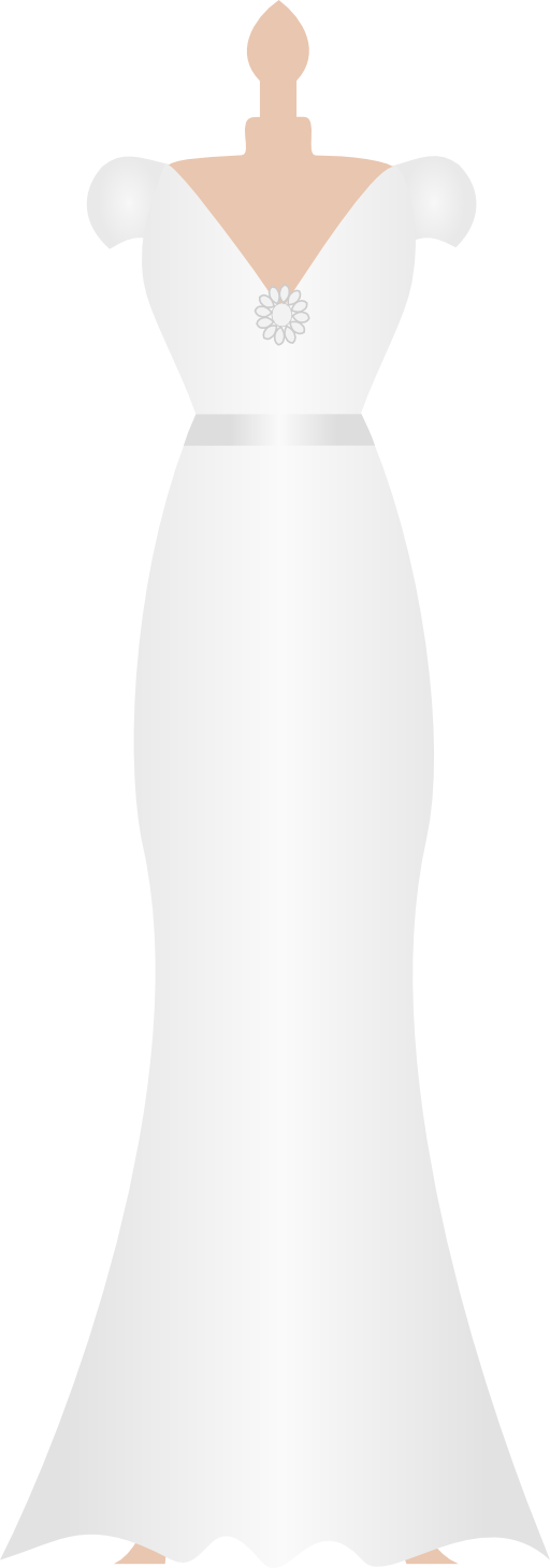 Wedding Dress Clipart Royalty Free Public Domain Clipart - Clip Art Of Wedding Dress (512x1459)