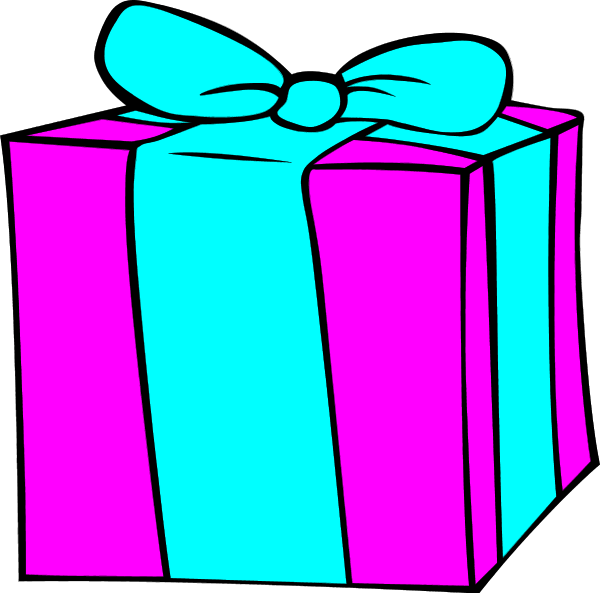 Christmas Present 3 Cliparts - هدية عيد ميلاد كرتون (600x593)