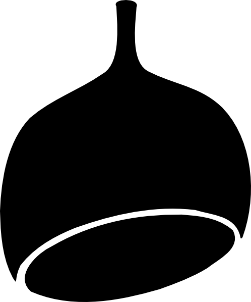 Free Vector Gumnut Black Clip Art - Gumnut Clipart (625x750)