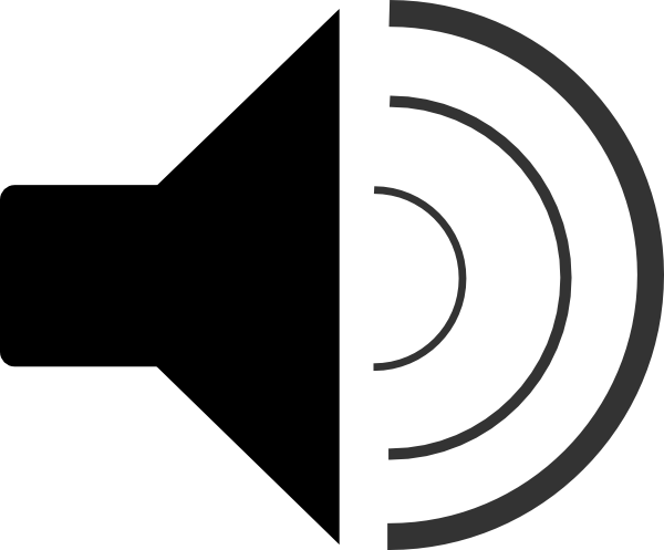 Speaker Black And White (600x497)