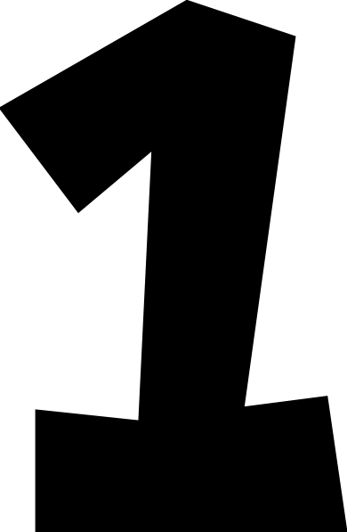 Number 1 Clipart (390x597)