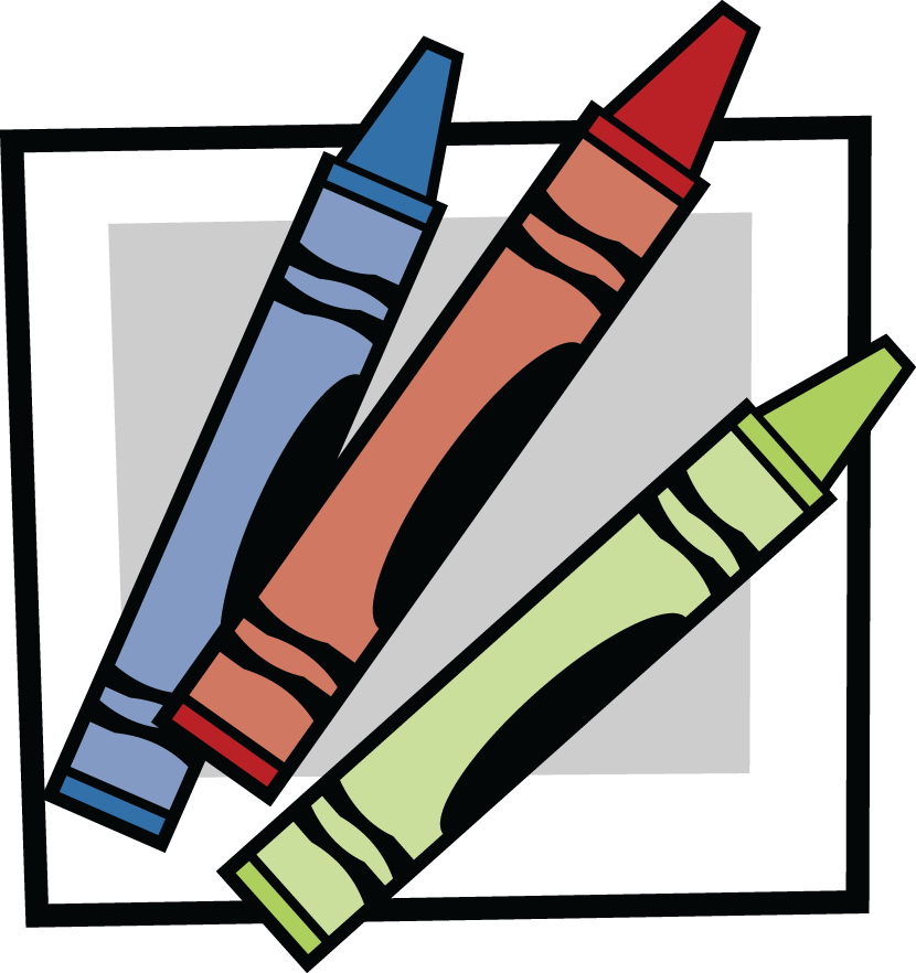 Children's Resources - 3 Crayons Clip Art (830x882)