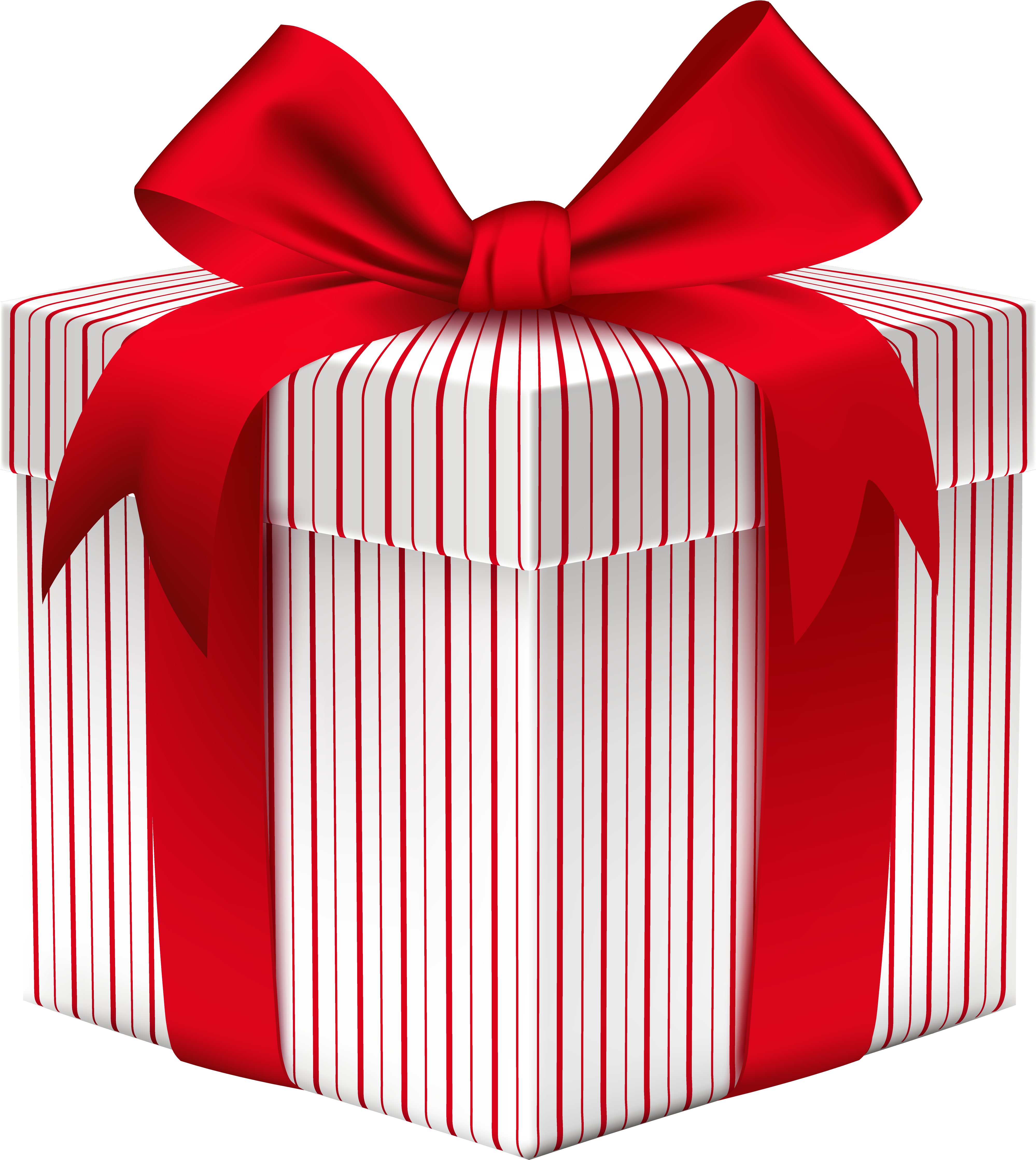 Gift Box With Bow Png Clipart Image - Gift Box With Bow (4192x4701)