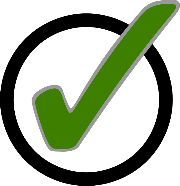 Check Mark In Circle (576x596)