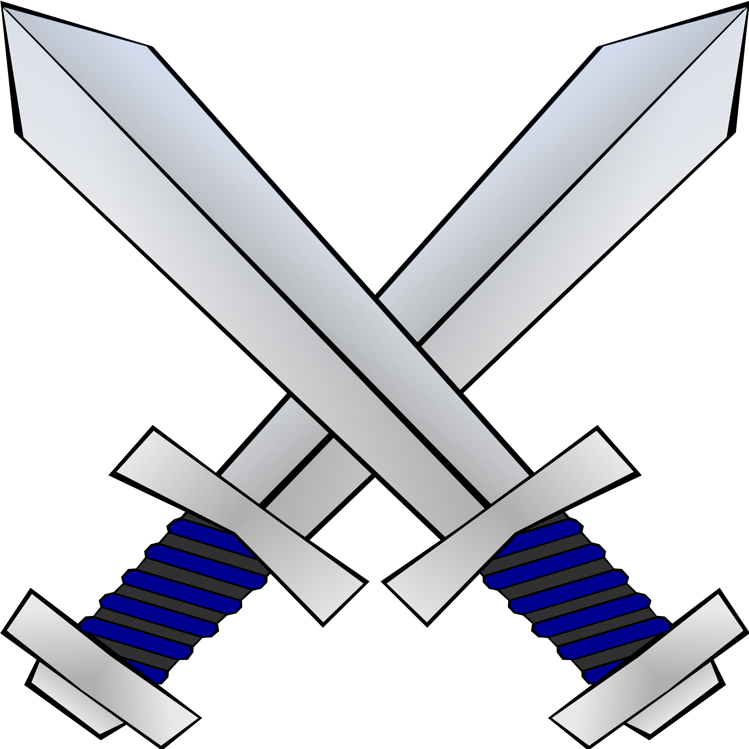 Cartoon Crossed Swords (2400x2400)