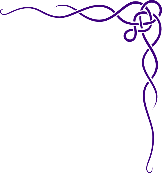 Celtic Knot Border - Corner Border Design Blue (558x596)