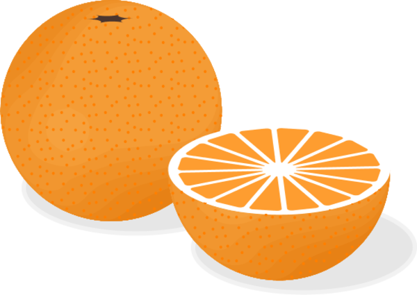 Fruit Orange Clipart - Knowledge (600x425)