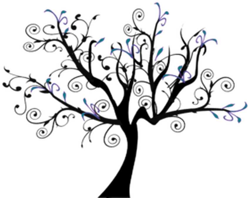 Explore Tree Stencil, Stencils, And More - Swirl Tree (900x681)