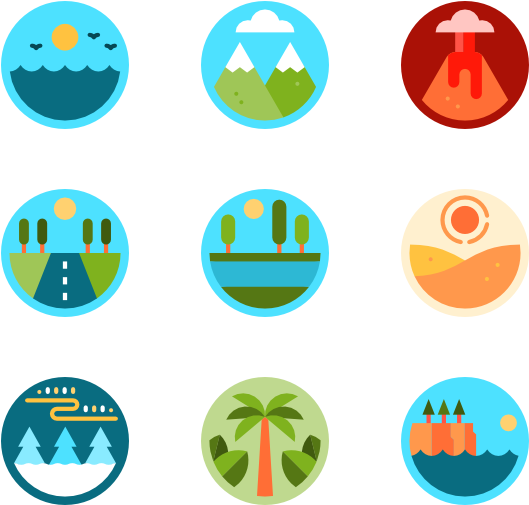 Landscapes - Mountain Icon (600x564)