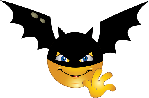 Batman Smiley-face - Comics (512x338)