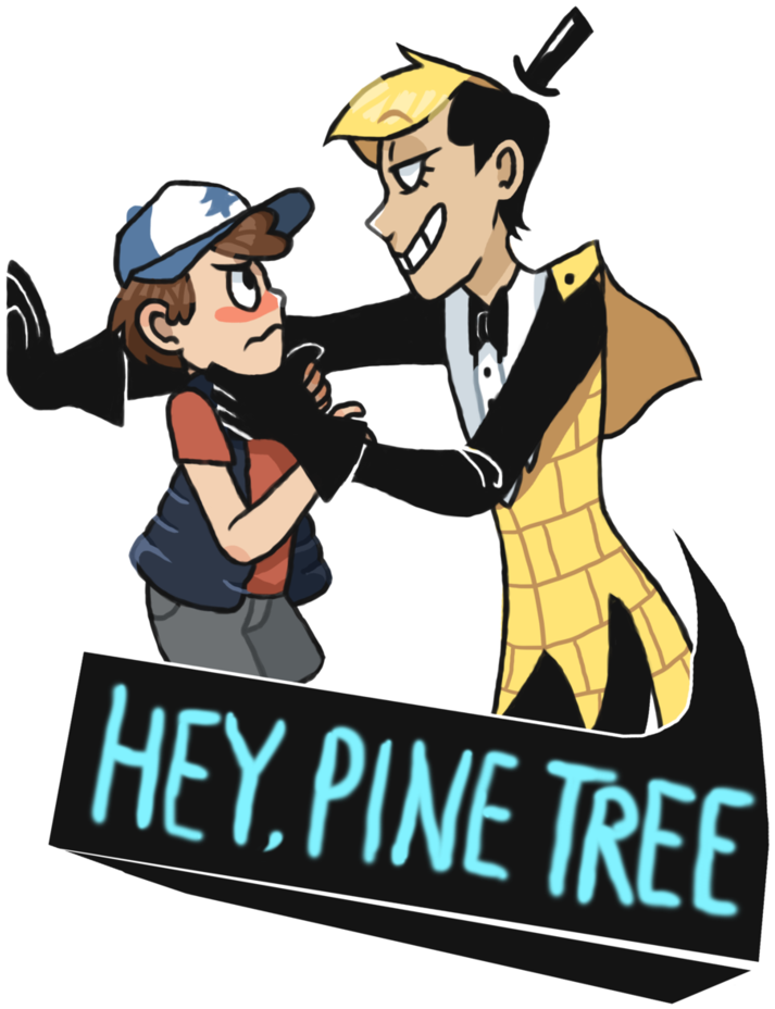 Hey, Pine Tree By Zullyvantas - Bill Cipher Hey Pine Tree (808x989)
