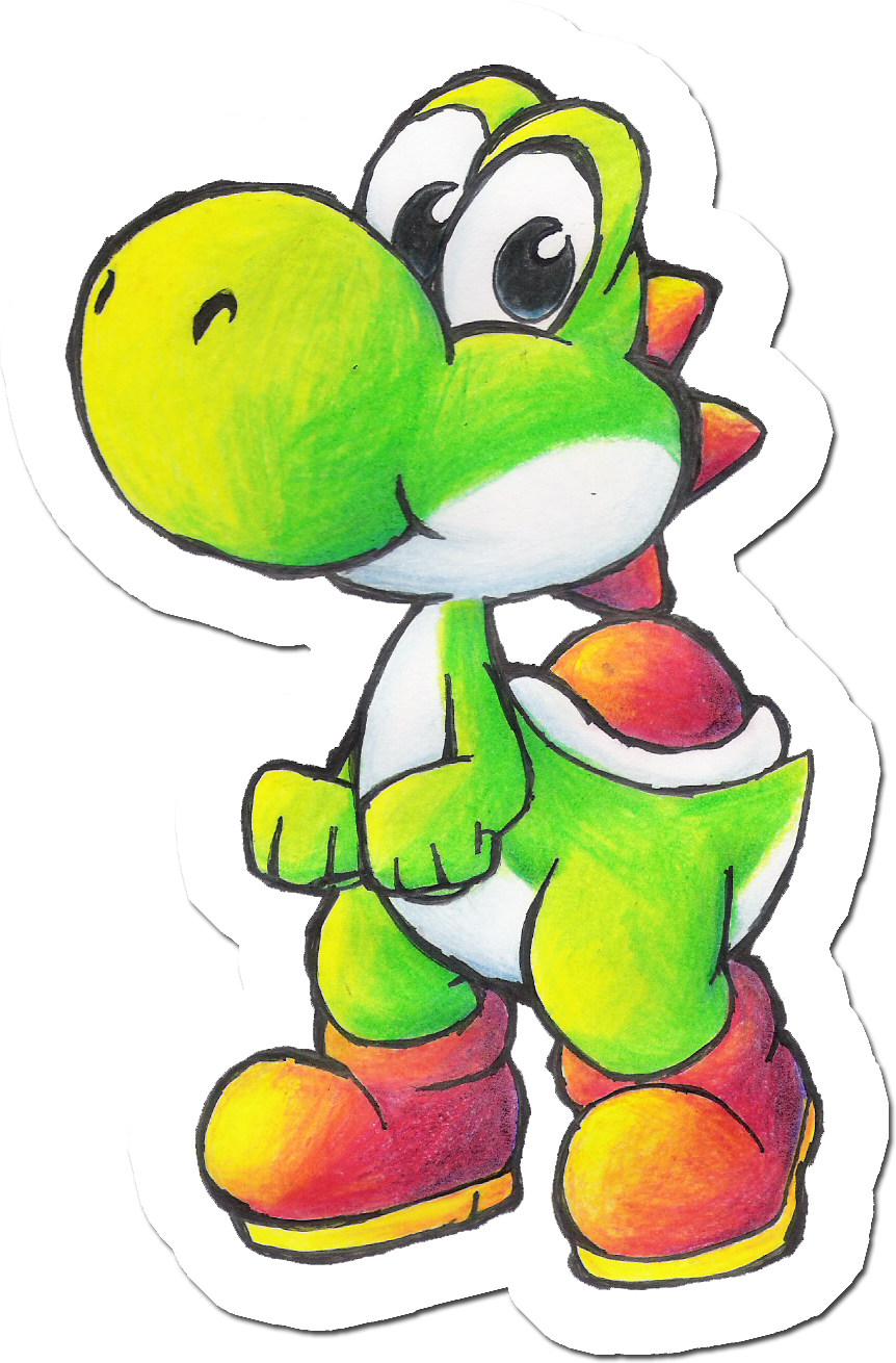 Drawing By Foxeaf On Deviantart - Yoshi Drawing (862x1310)
