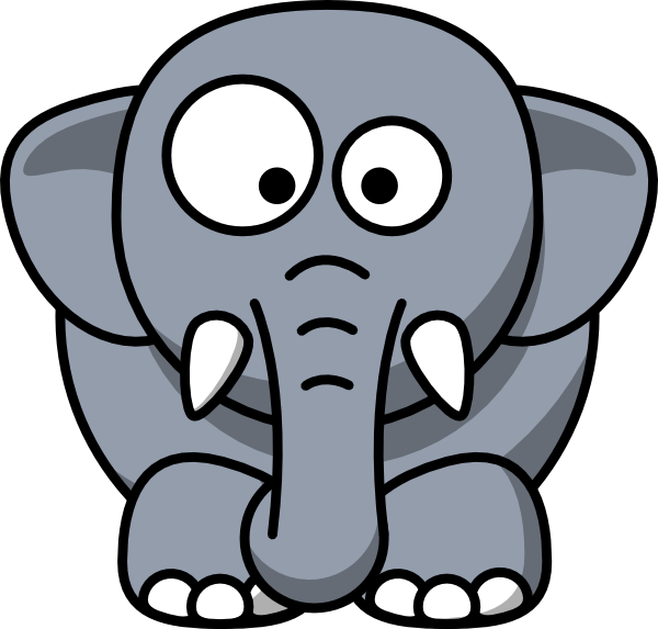 Elephant Drawing Cartoon (600x573)