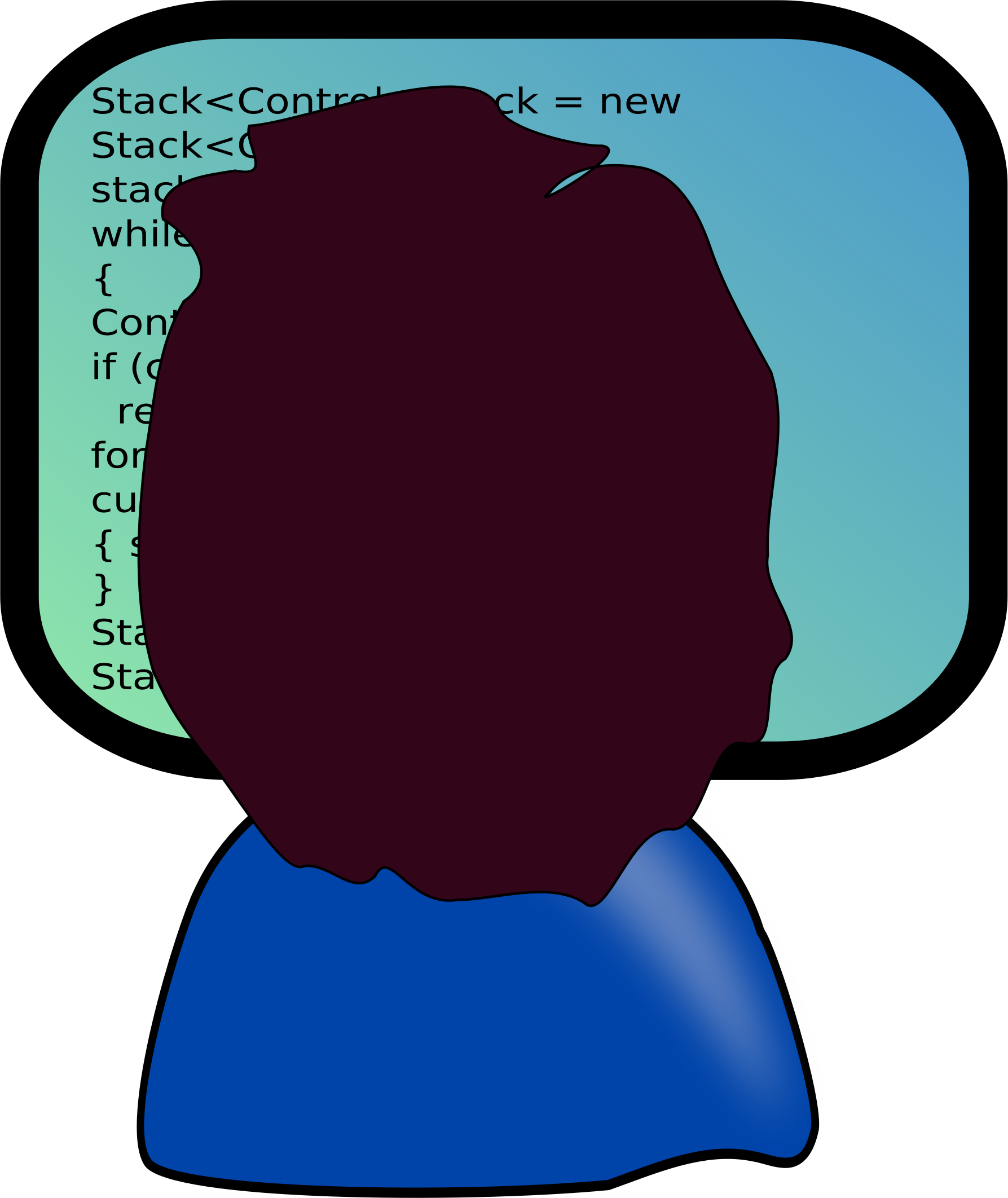 Big Image - Programist Clip Art (1787x2124)