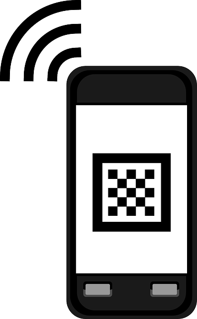 Cell, Mobile, Phone, Cell Phone - Qr Code Reader Clipart (396x640)
