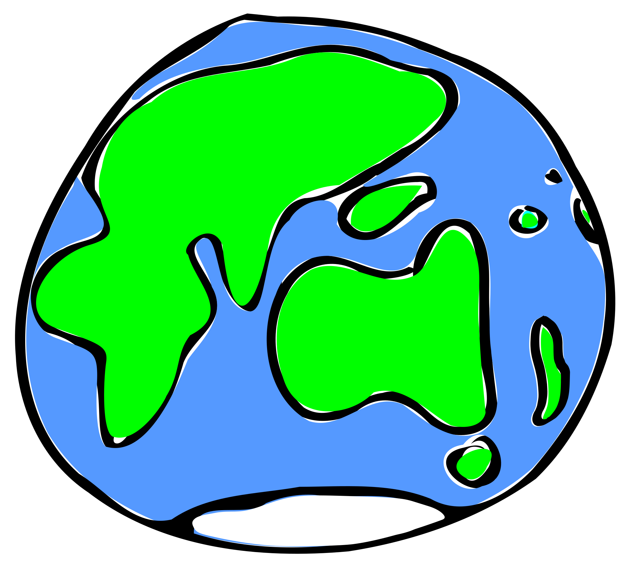 Big Image - Earth Quick Sketch Women's Tees (2400x2186)