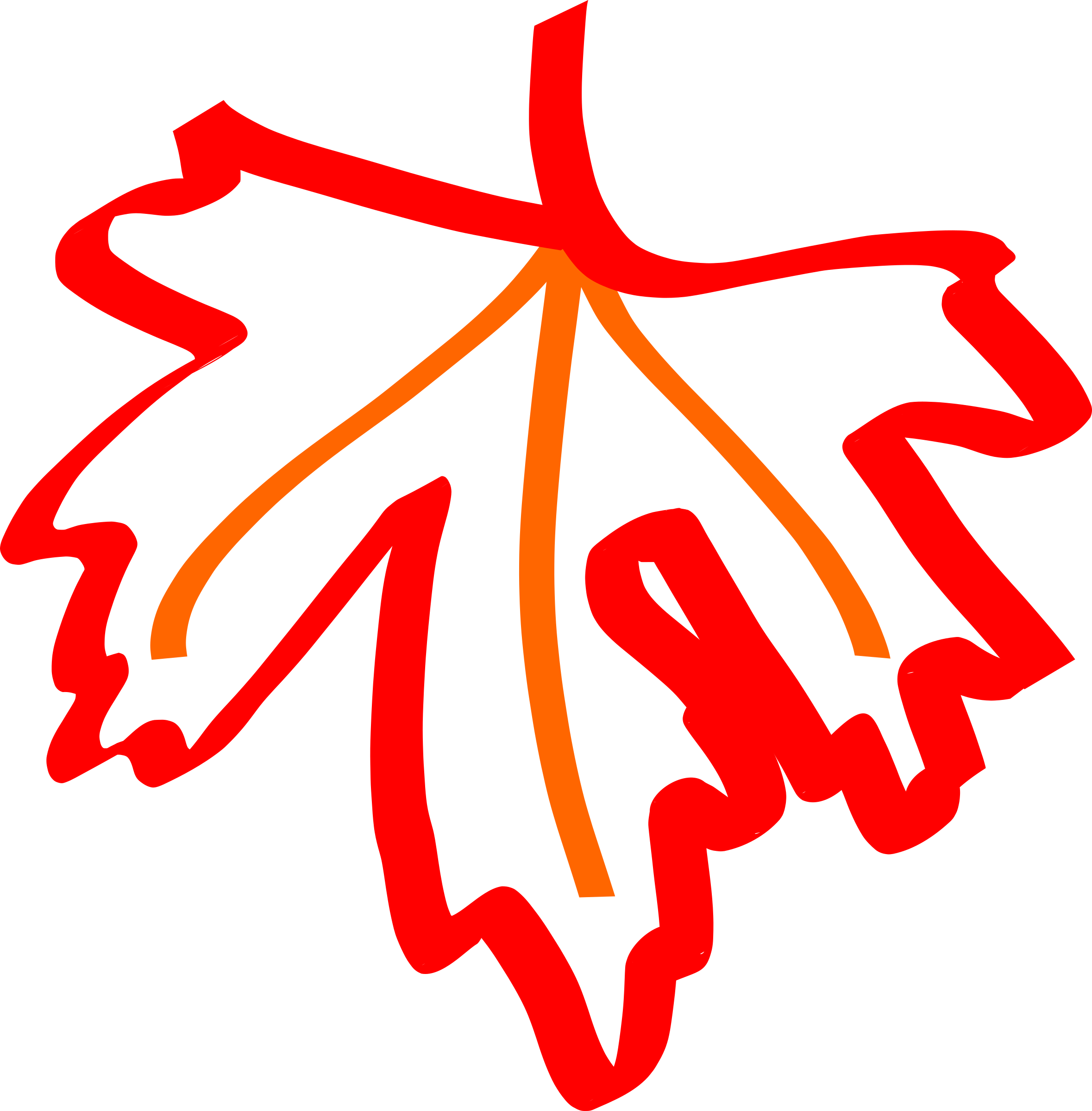 Big Image - Maple Leaf Outline (2358x2400)