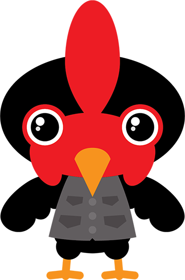 Rooster - Apple Iphone 6 Plus Case, Rooster On White Custom Printed (365x550)