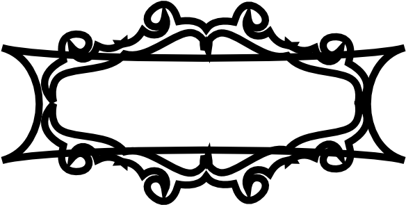 Rectangle Black Frame - Rectangle Frame Png (600x294)
