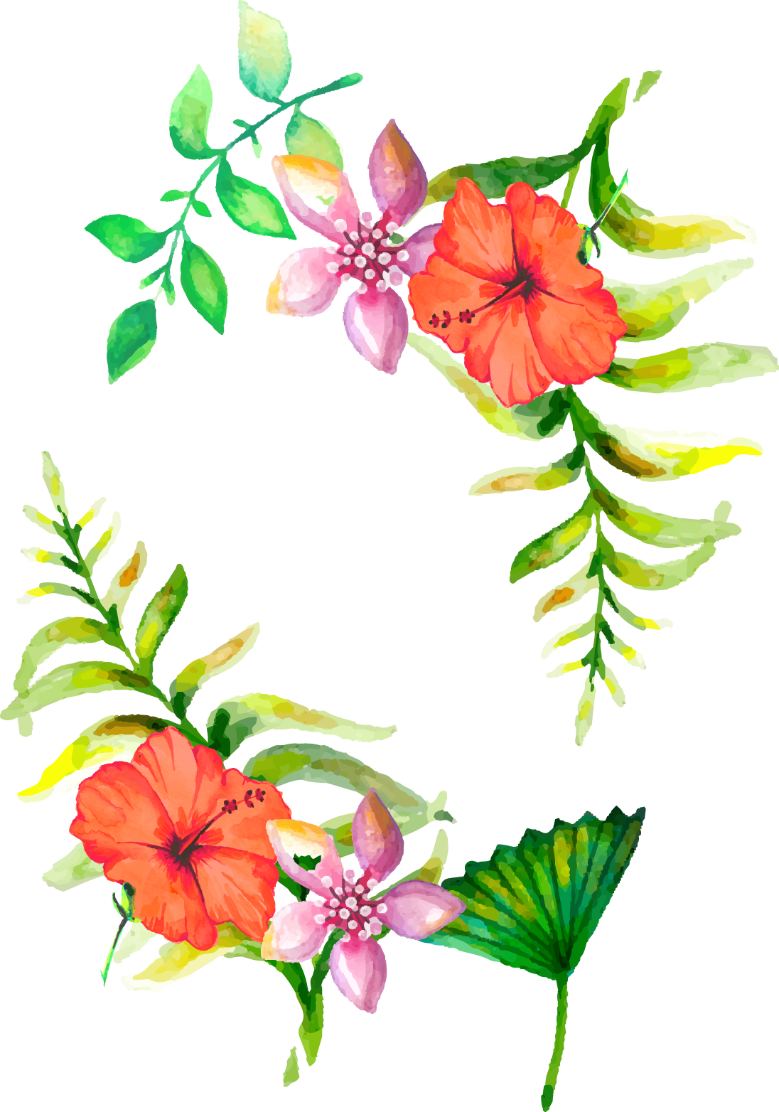 Floral Design Flower Wedding Aesthetics - Floral Design Border Png (1096x1564)
