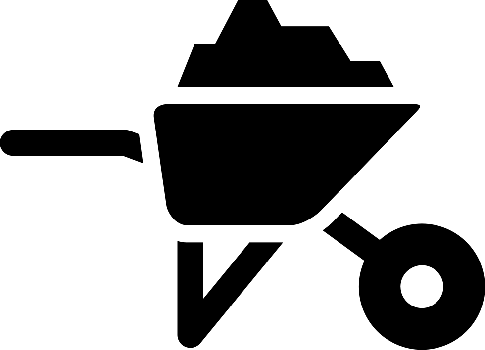Barrow With Construction Materials Comments - Construction Material Icon (980x708)