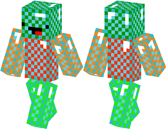 Checker Colored Derpy Guy - Checker Colored Derpy Guy (528x418)