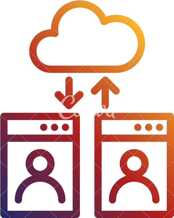 Cloud Computing Account Storage Icon - Cloud Computing Account Storage Icon (800x800)