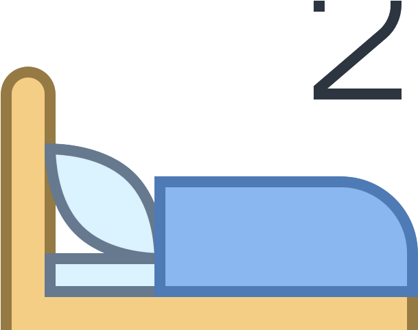 Bed Clipart Two Bed - Bed Clipart Two Bed (640x480)