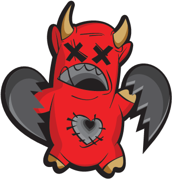 Baby Devil Sticker - Baby Devil Sticker (374x360)