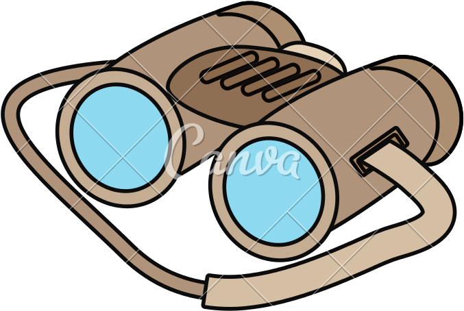 Binocular Vector Illustration - Binocular Vector Illustration (800x800)