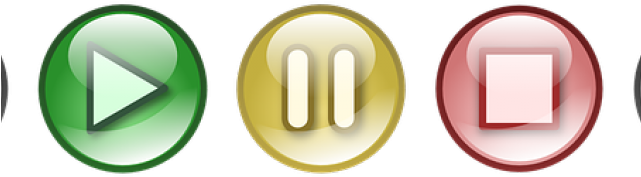 Pause Button Clipart Transparent - Pause Button Clipart Transparent (640x480)