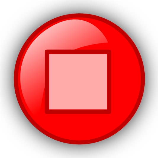 Pause Button Clipart Red - Pause Button Clipart Red (534x534)