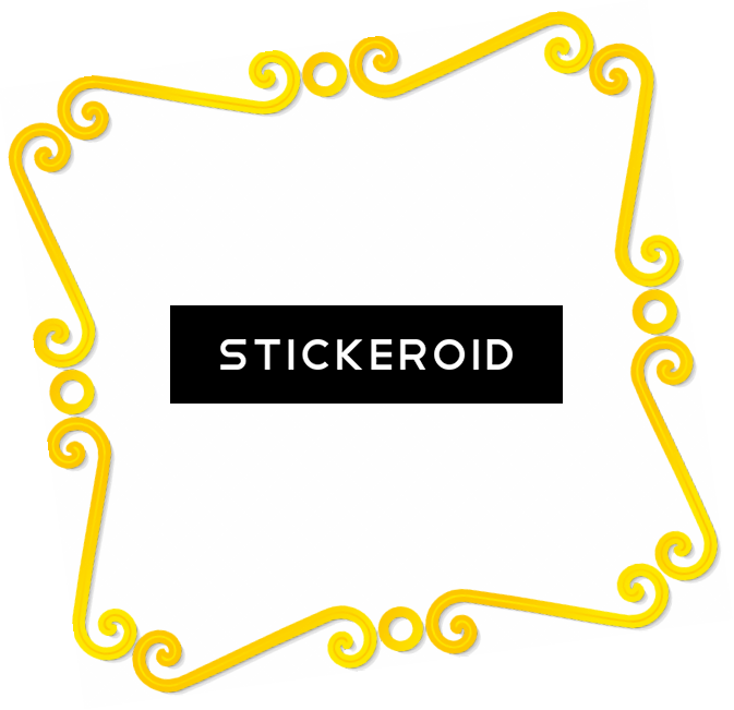 Yellow Border Frame Frames - Yellow Border Frame Frames (673x651)