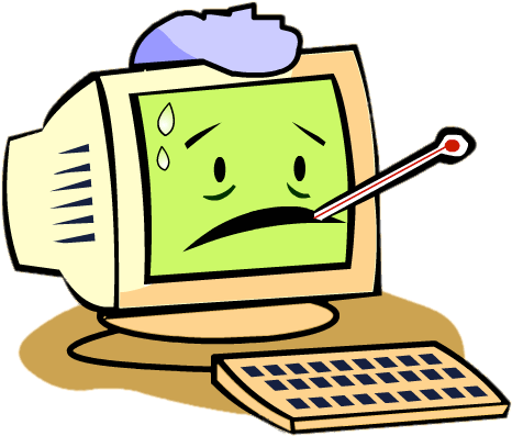 Computer With A Virus - Computer With A Virus (583x438)
