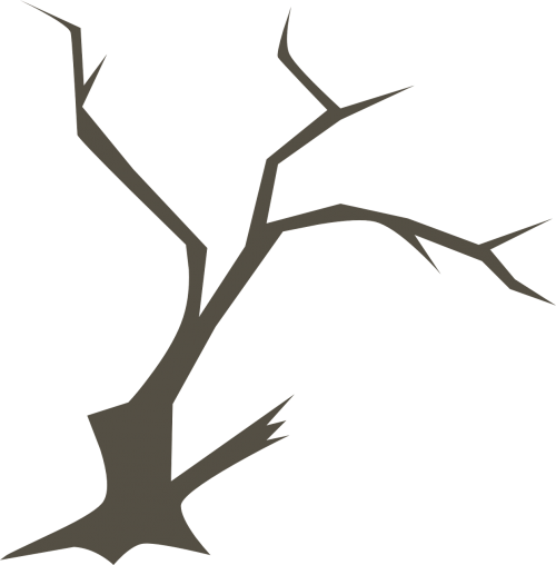 Spooky Halloween Tree Clip Art (500x508)