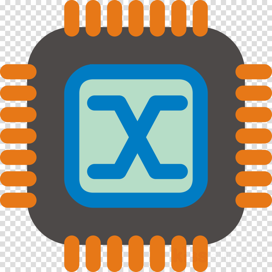 Computer Chip Vector Clipart Integrated Circuits & - Computer Chip Vector Clipart Integrated Circuits & (900x900)