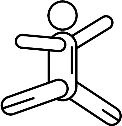 Stick Man Jumping Vector - Stick Man Jumping Vector (400x400)