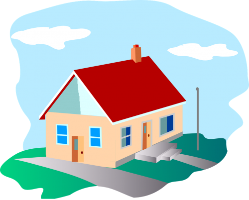 Country House Clip Art (500x402)