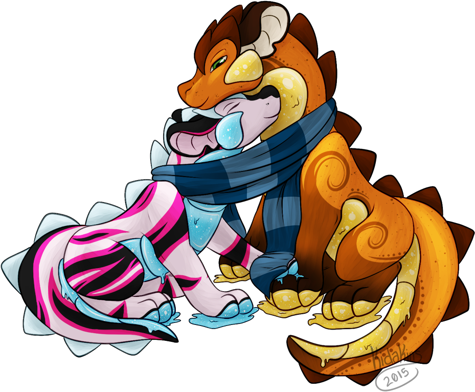 Sharing A Scarf - Sharing A Scarf (993x780)