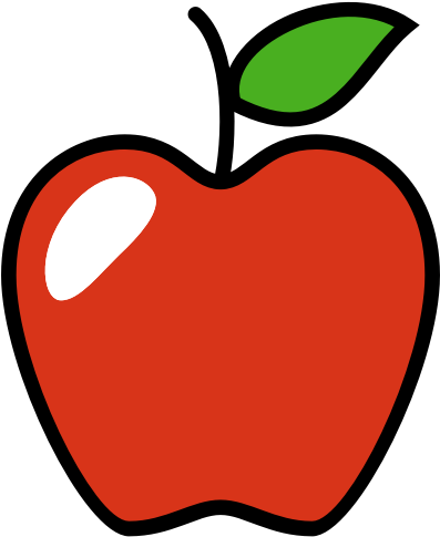 Apples Vector Apple Outline - Apples Vector Apple Outline (512x512)