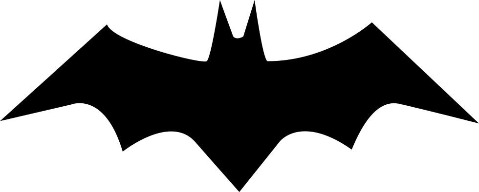 Bat Silhouette Vector - Bat Silhouette Vector (980x394)
