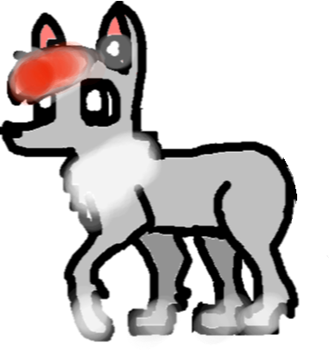 Wolf - Red - Wolf - Red (372x396)