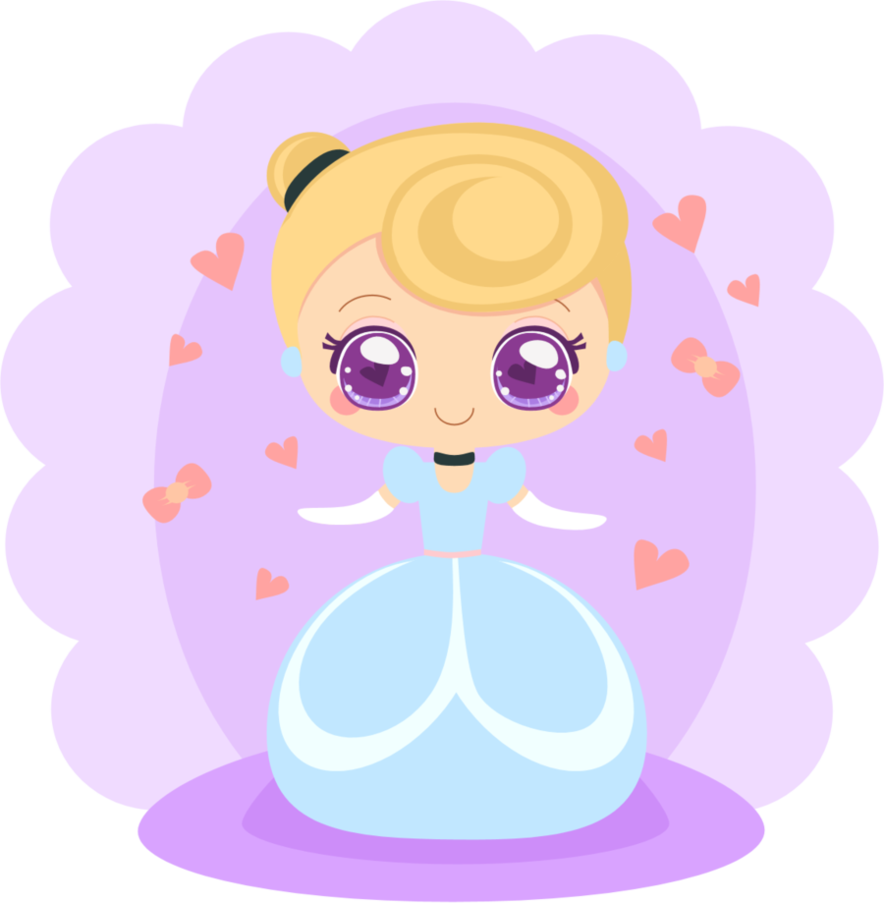 Cinderella By Sicara-deviant - Cinderella Vector Chibi (884x903)